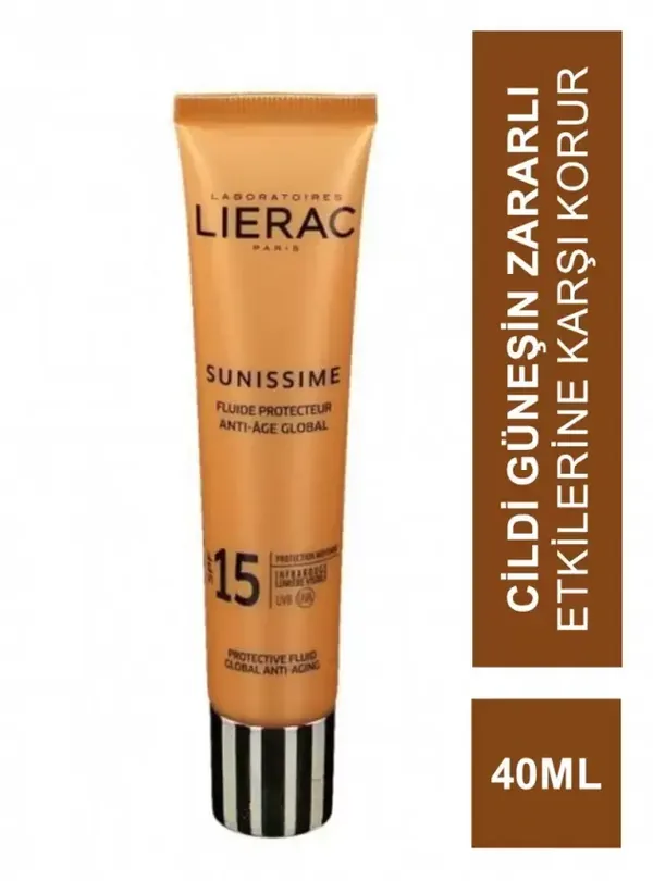 Lierac Sunissime Energizing Protective Fluid SPF15 40 ml 3