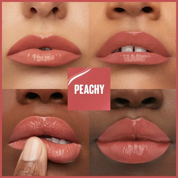 Maybelline New York Super Stay Vinyl Ink Likit Parlak Ruj - 15 Peachy 3