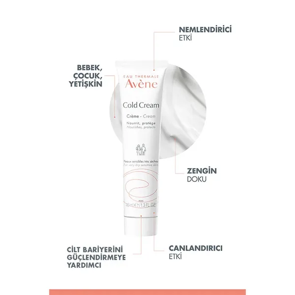 Avene Cold Cream Moisturizing Cream for Dry-Very Dry Skin 40 ml 4