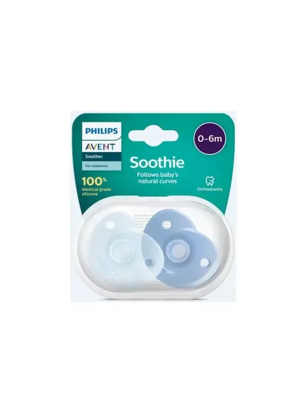 Philips Avent SCF099/21 Soothie 0-6 Months 2-pack Pacifier Boy 2