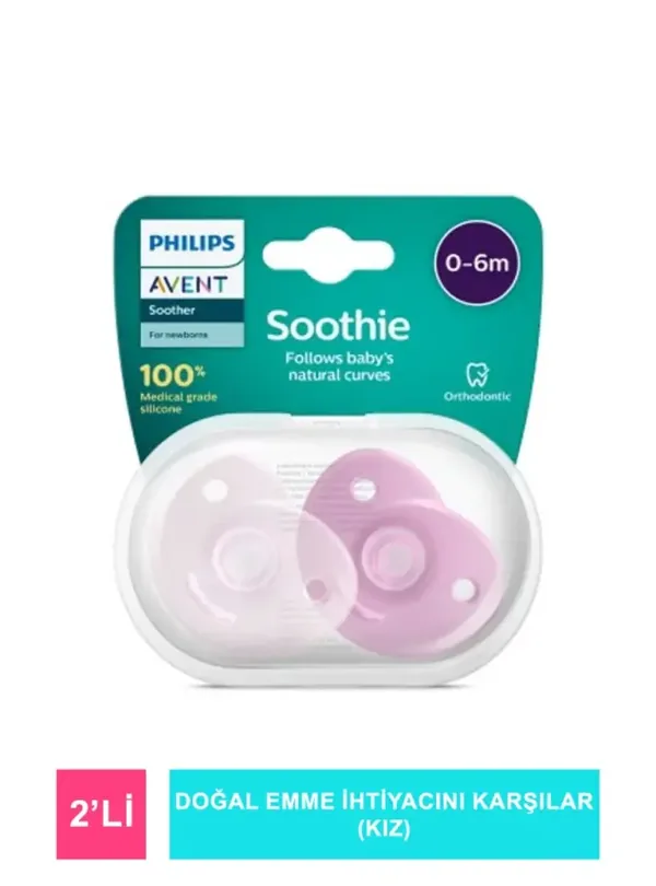 Philips Avent Soothie Schnuller 0-6 Monate - Pink 3
