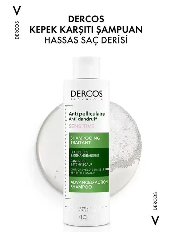Vichy Dercos Anti Dandruff Shampoo 200 ml - Sensitive Scalp 2