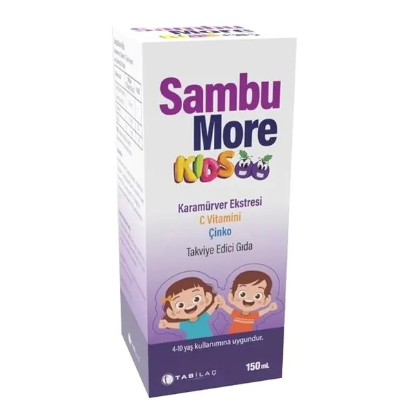 Sambu More Kids Nahrungsergänzungsmittel: Holunder, Vit C, Z