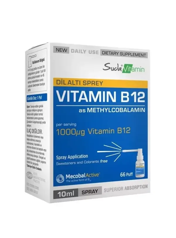 Suda Vitamin Vitamin B12 Sprey 10 ml 3