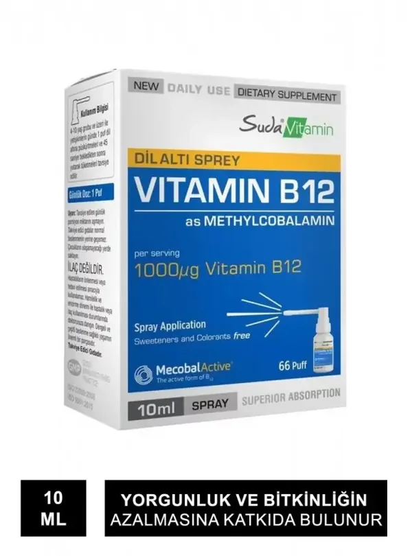 Suda Vitamin Vitamin B12 Sprey 10 ml 2