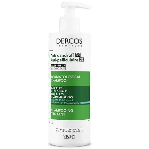 Vichy Dercos Anti Dandruff Shampoo 390 ml - Normal and Oily Hair