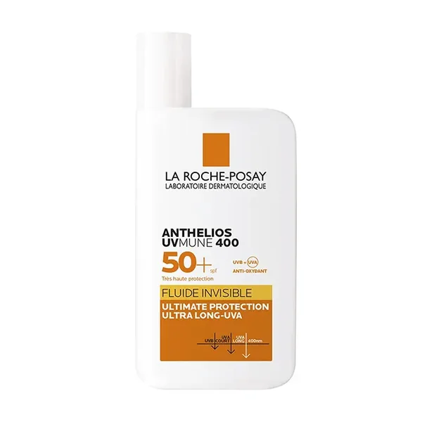 La Roche Posay Anthelios UVmune400 Invisible Fluid For All Skin Types SPF50+ Facial Sunscreen 50 ml