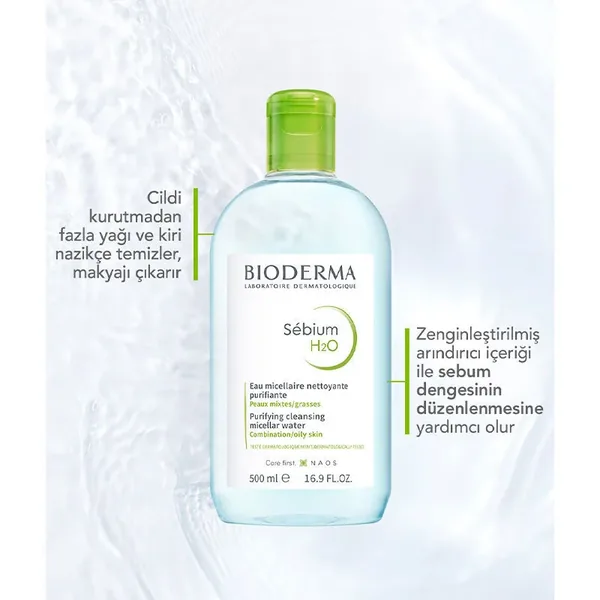 Bioderma Sebium H2O Face and Makeup Cleansing Water 250 ml 4