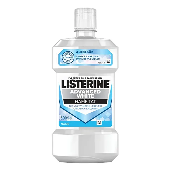Listerine Advanced White Hafif Tat 500 ml