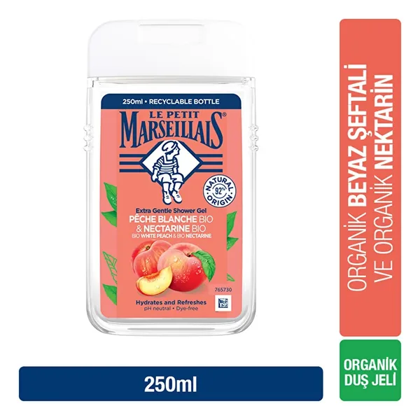 Le Petit Marseillais Duschgel Weiße Pfirsich-Nektarine 250ml 3