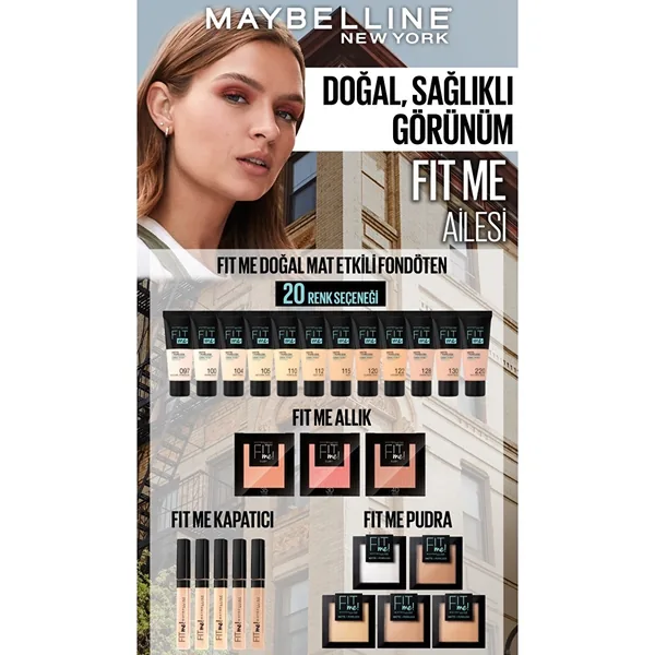 Maybelline Fondoten Fit Me Matte Poreless 105 5