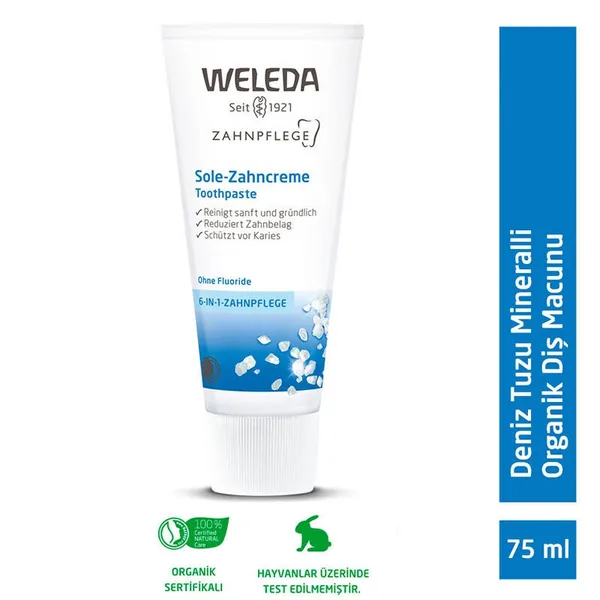 Weleda Organic Sea Salt Mineral Toothpaste 75ml 2