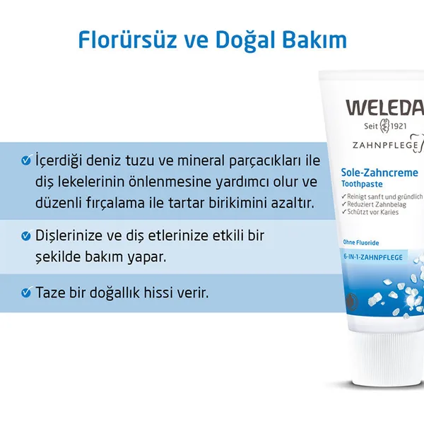 Weleda Organic Sea Salt Mineral Toothpaste 75ml 3