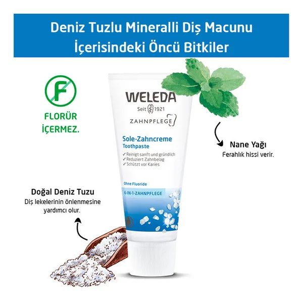 Weleda Organic Sea Salt Mineral Toothpaste 75ml 4