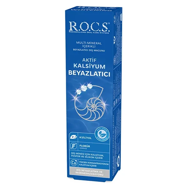 ROCS Active Calcium Whitening Zahnpasta 75ml 2
