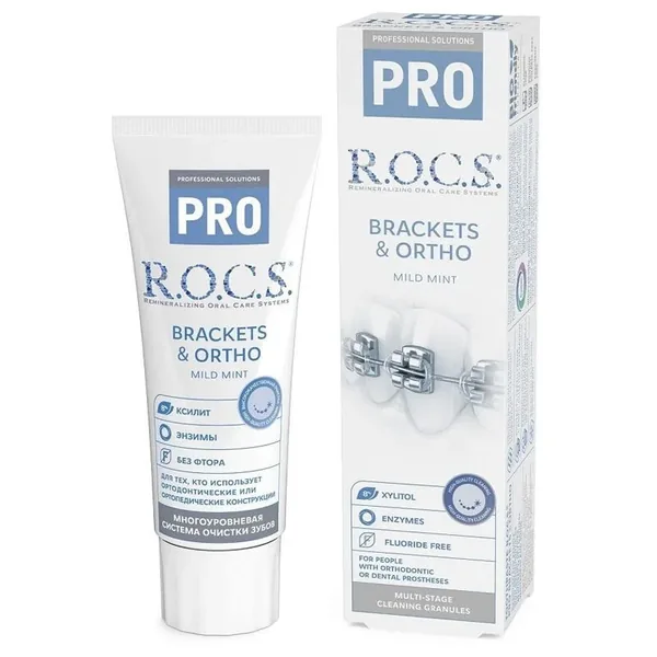 Protégez vos dents avec Rocs Pro Ortho-Bracket Menthe Légère 2
