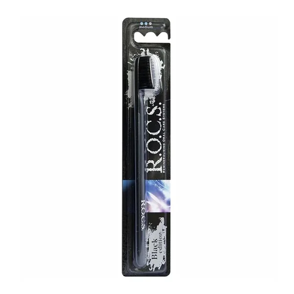 Obtenez une blancheur naturelle avec la brosse à dents ROCS 3
