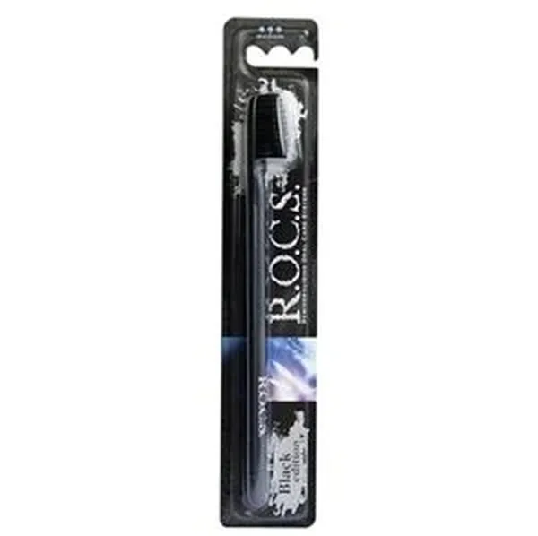 Obtenez une blancheur naturelle avec la brosse à dents ROCS 5