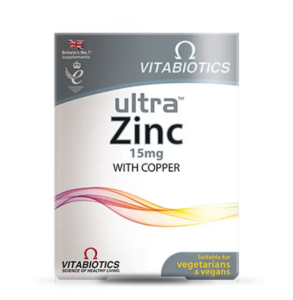 Vitabiotics Ultra Zinc 15 mg Food Supplement 60 Tablet