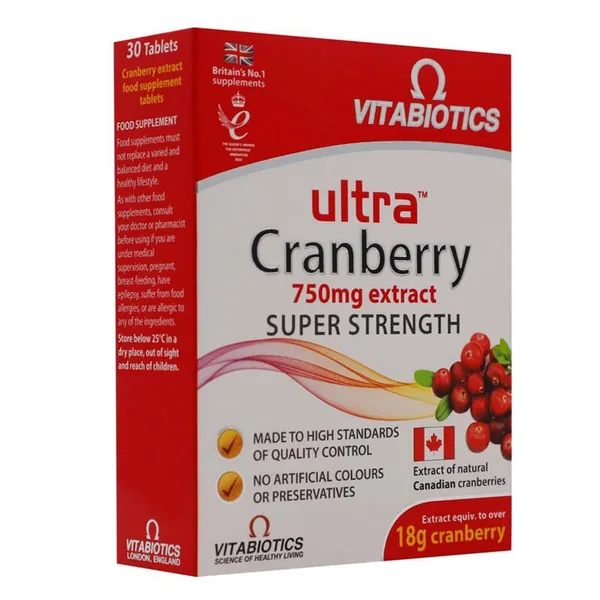 Genießen Sie reine Cranberry-Kraft: Vitabiotics Ultra Cranbe 2