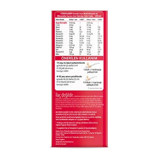 Mehr Energie: Vitabiotics Feroglobin Liquid 200 ml 2
