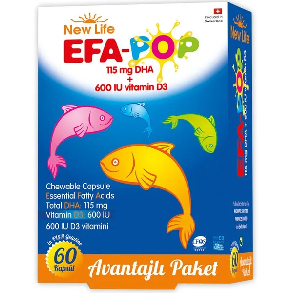 Fördern Sie die Entwicklung: New Life EFA Pop Fischöl Kaukap 2