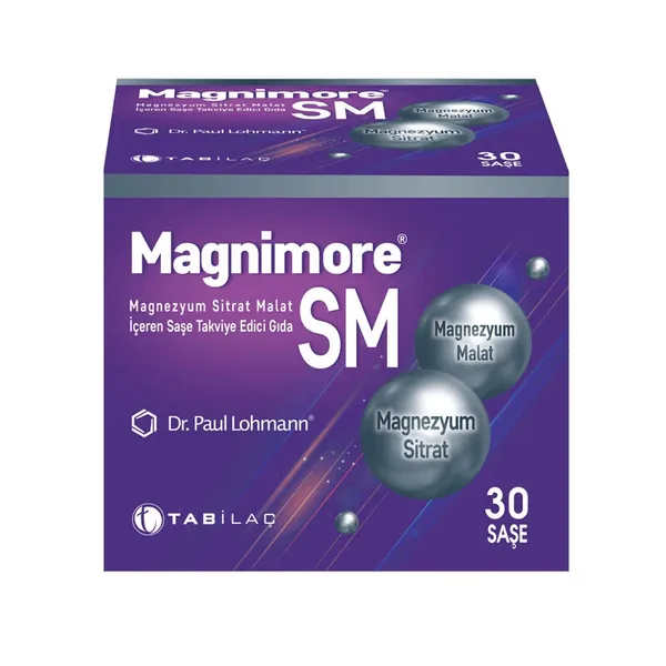 Magnimore SM Magnesium Citrate Malate Food Supplement 30 Sachets 2