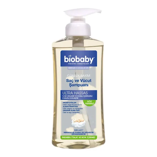 Biobaby Baby Shampoo (Hair and Body) 500ml 2