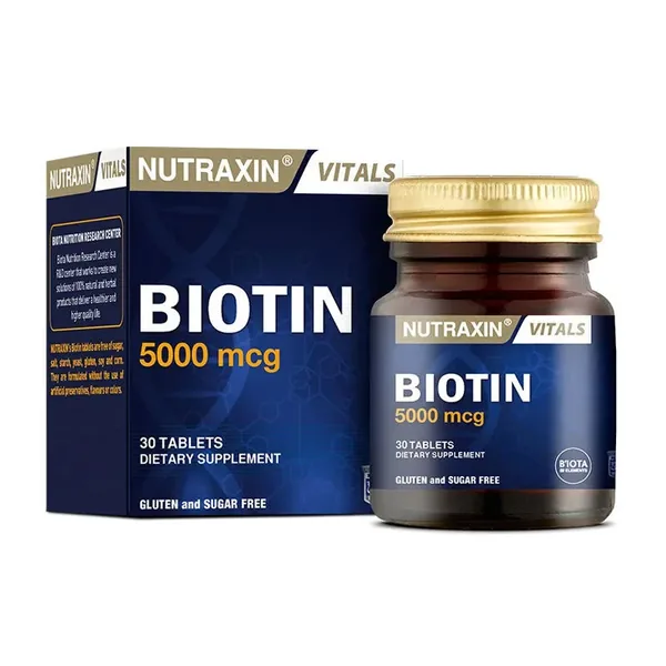 ادعم صحتك مع Nutraxin Biotin 5000 mcg 2