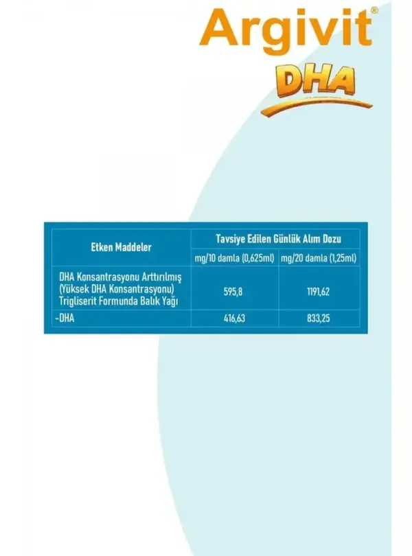 Argivit DHA Damla 10ml 4