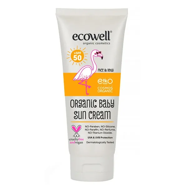 Ecowell Organic Baby Sun Cream Spf 50 110 gr 2