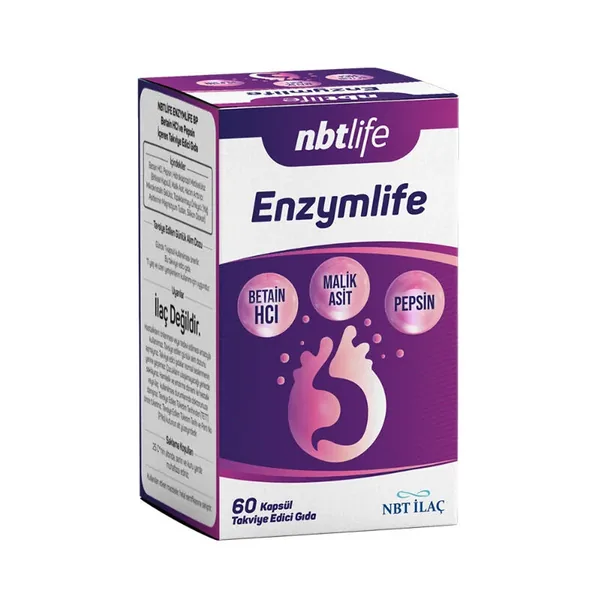 Nbt Life Enzymlife Food Supplement 60 Capsules 2