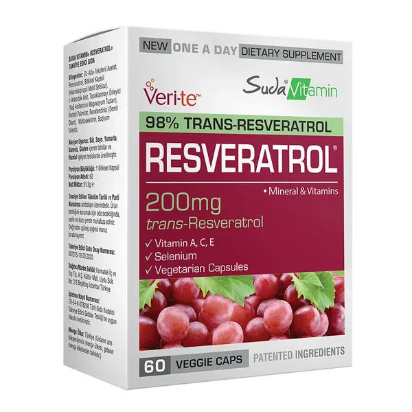 Замедляйте старение, защищайте клетки с Suda Vitamin Ресвера 2