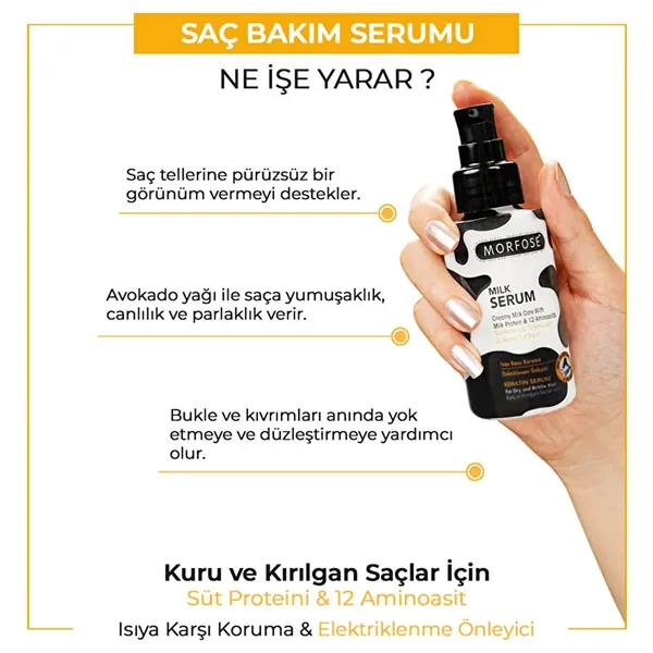 Stärken & Glätten: Morfose Keratin Haarserum für Glanz 5