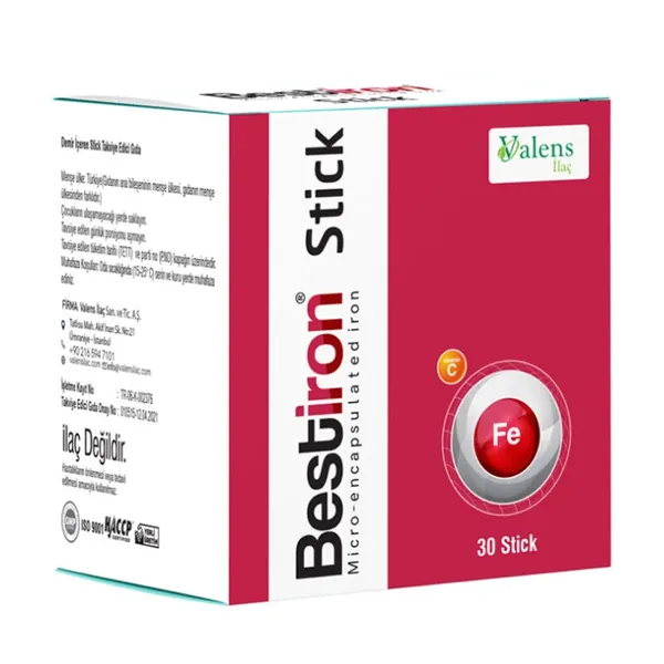 Valens Bestiron Dietary Supplement 30 Stick 2