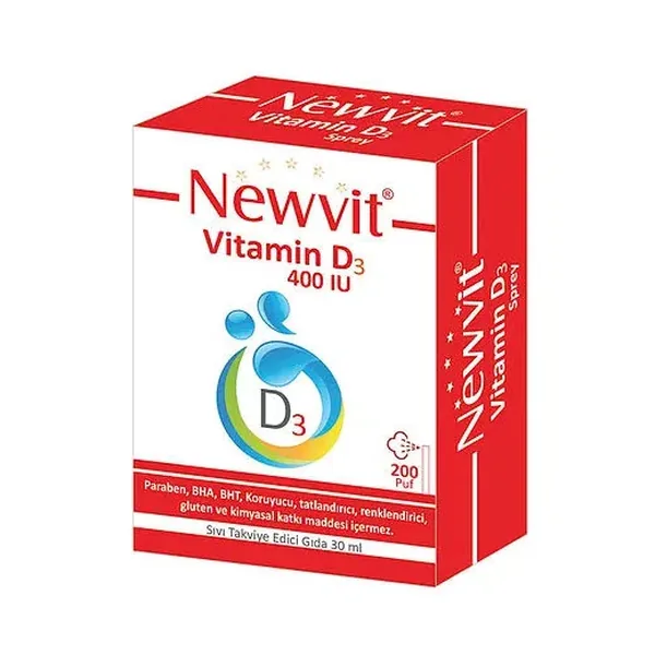 Newvit Vitamin D3 400 IU Sprey / Damla 30 ml 2