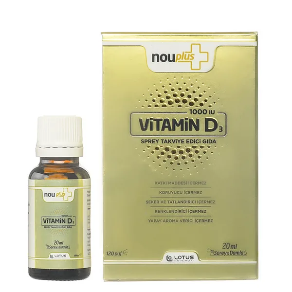 NouPlus Vitamin D3 1000 IU Sprey 20 ml 2