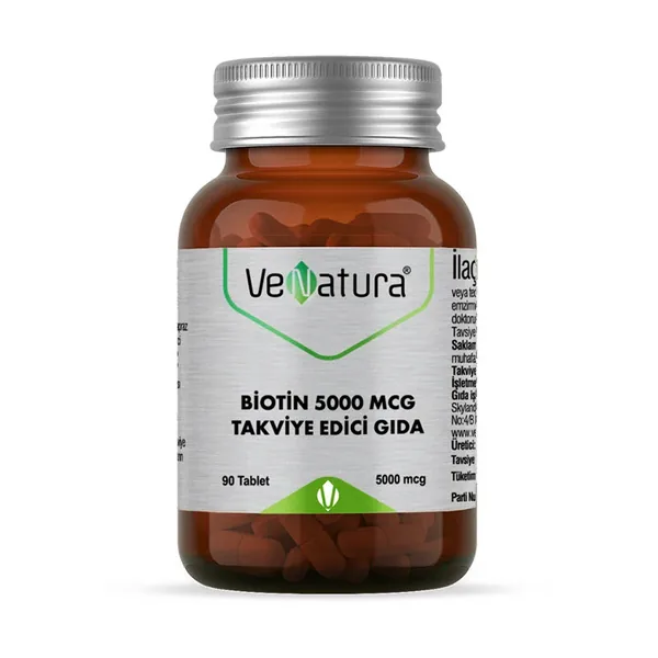 شعر أقوى، بشرة نضرة، أظافر صحية مع VeNatura Biotin 2
