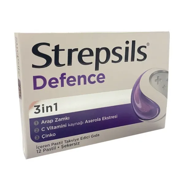 Strepsils ستربسلز ديفينس غذاء مكمل غذائي 12 قرصًا 2