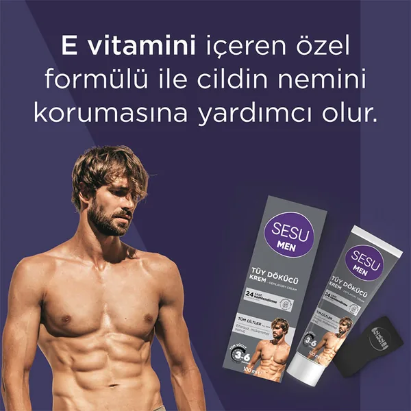 Sesu Hair Removal Cream for Men 100ml 2