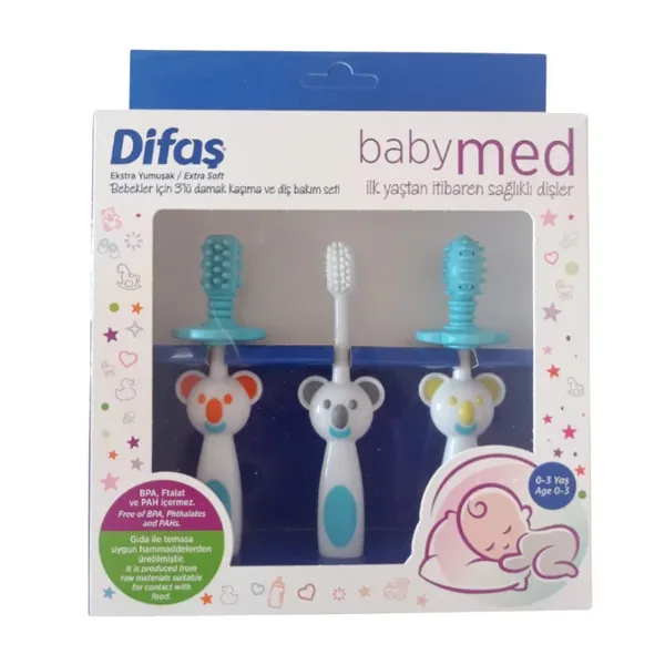 Difaş Babymed Blue Gum Teething and Dental Care SET 2