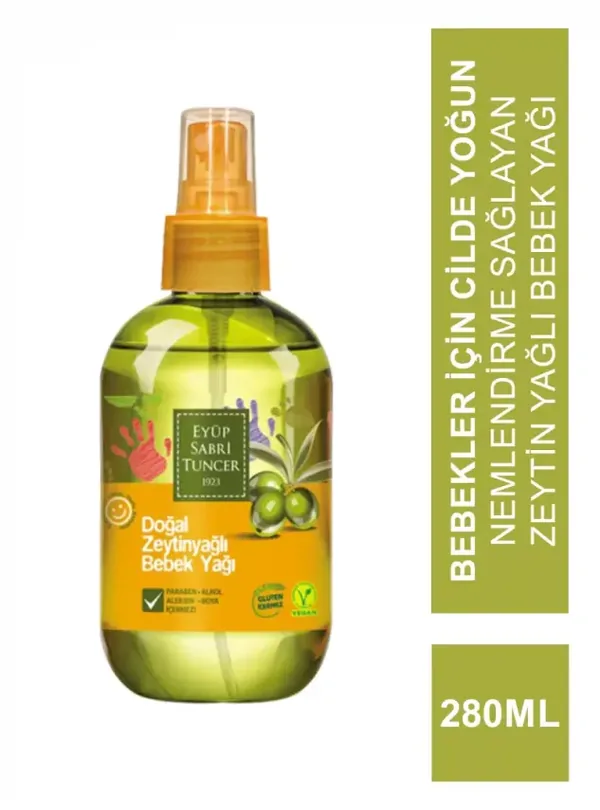 Eyüp Sabri Tuncer Natural Olive Oil Baby Oil 280 ml 2
