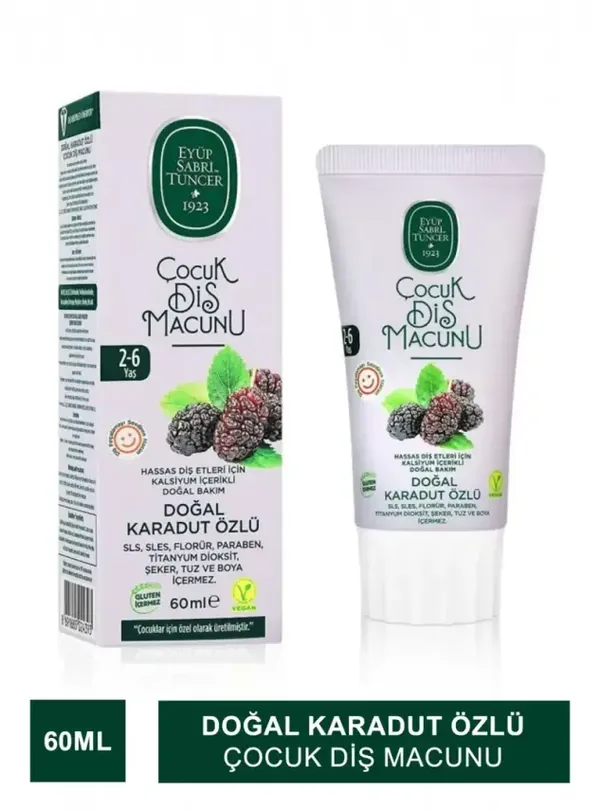 Eyüp Sabri Tuncer Natural Mulberry Extract 2-6 Years Toothpaste 60 ml 3