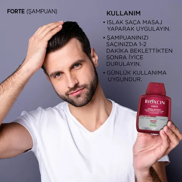 Bioxcin Forte Herbal Shampoo 300 ml 4