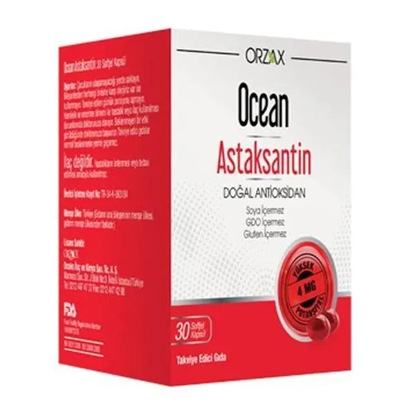 Orzax Ocean Astaxanthin 30 Capsules