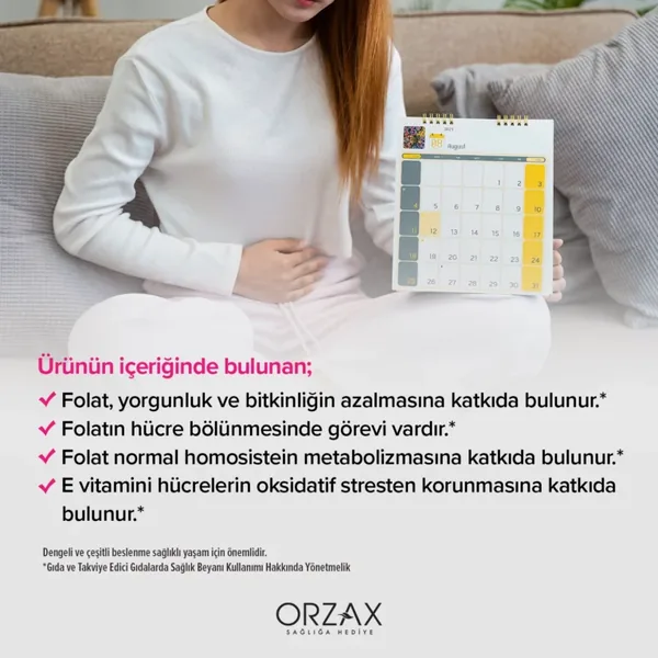 Orzax Ocean Polysitol Dietary Supplement 30 pcs - Folic Acid 400 µg 4