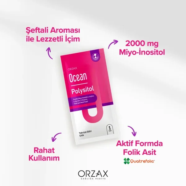 Orzax Ocean Polysitol Dietary Supplement 30 pcs - Folic Acid 400 µg 3