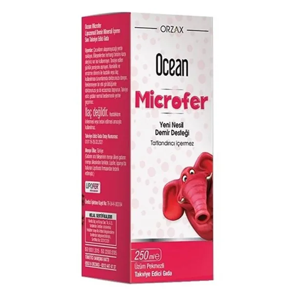 Orzax Ocean Mikrofer Liposomales Eisen Flüssigpräparat 250ml
