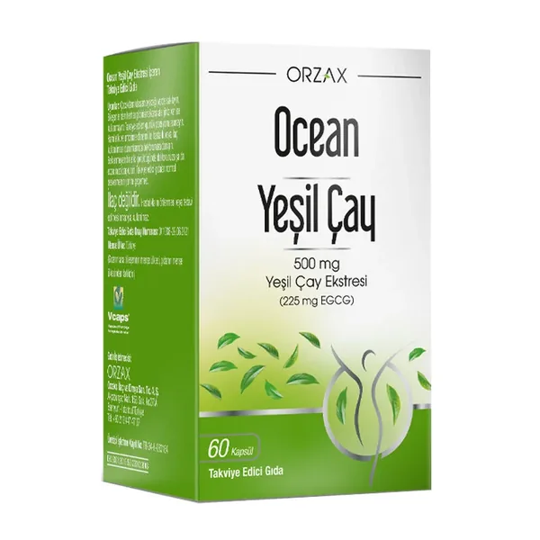 Orzax Ocean Green Tea Food Supplement 60 Capsules