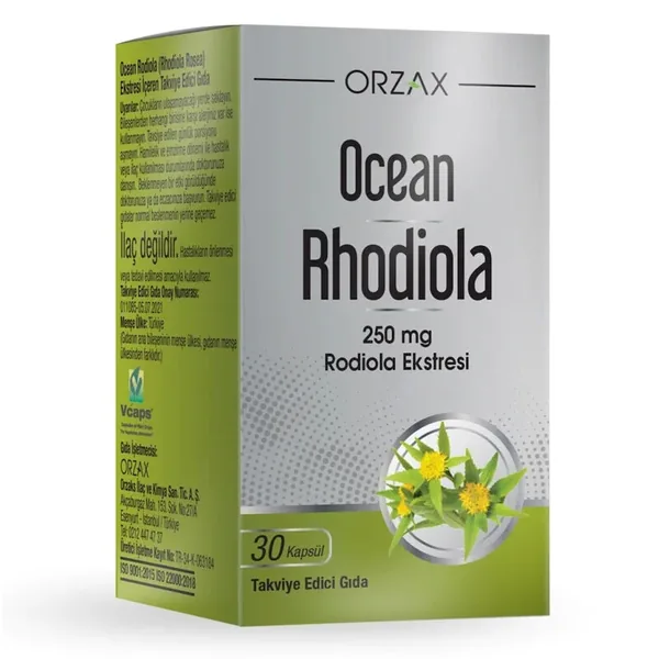 Orzax Ocean Rhodiola Capsule 250mg 30 Capsules